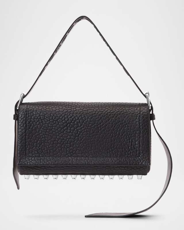 Ricco Medium Studded Leather Shoulder Bag